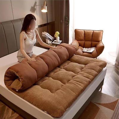 Vouwbare Matras - Vloermatras Japanse Stijl - Comfortabel Slapen - Ergonomisch Ontwerp - 180x200 cm - Wit