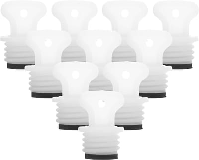 Kruikdoppen - Vervangende stoppen - Warmwaterzakken - Lekvrije pasvorm - 3.5 cm - Wit