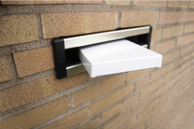 Raadhuis brievenbusdoos - 250x350x28mm - wit - 5 stuks