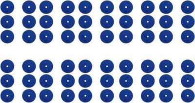 Diamant Polijstschijven - Schuurschijven Steen - Glad Maken Steen - Flexibel en Krasvrij - 100mm 60 Stuks - Blauw