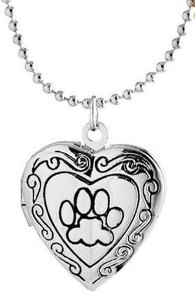 Fashion Charm Jewelry Photo Frame met Cat Dog foot print