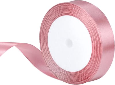 22 meter roze satijnen lint van 20 mm breed voor decoratie, cadeauverpakking, bruiloften en verjaardagen
