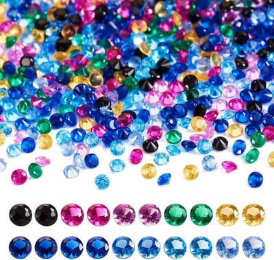 Kleurige Mini Facet Geslepen Cubic Zirconia Steentjes voor Nail Art en Sieraden Maken - 1000 Stuks Rhinestone Cabochons