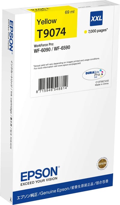 Epson T9074XXL - Inktcartridge / Geel