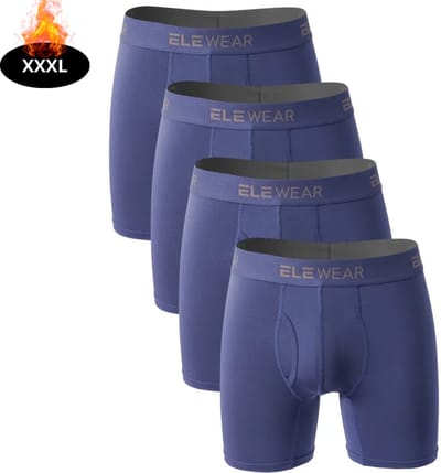 Nivard Onderbroeken Heren - Boxershort - Ondergoed - Boxer - Underwear - Mannen - 4 Pack - Blauw - XXXL