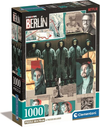 Clementoni - Puzzel - 1000 Stukjes - La casa de papel Berlijn - Puzzel Voor Volwassenen