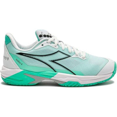 Diadora Trofeo 4 Allcourt schoen Dames-wit, zwart