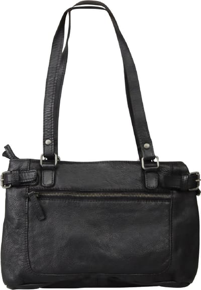 DSTRCT Kleine  Schoudertas / Crossbody Tas  Dames -  Leer - Harrington Road     -  Zwart