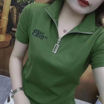 Zomer Eenvoudig en Veelzijdig en Modieus Effen Kleur Nieuwe Revers Korte Mouw T-shirt Dames Top POLO Shirt 5XL