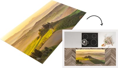 Keukenloper - Loper keuken - Toscane - Heuvels - Landschap - 120x60 cm - Keukenloper vinyl