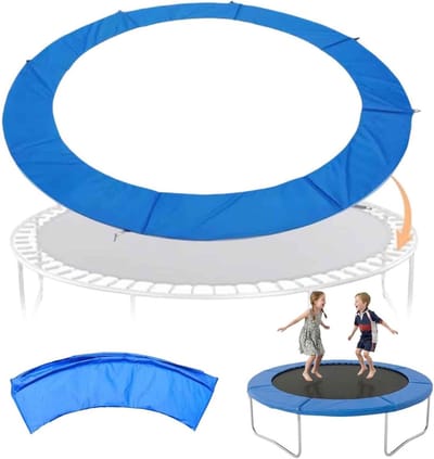 Trampoline Randkussen - Veiligheidshoes Veren - Veilig Springen - Eenvoudige Montage - Diverse Maten - Blauw