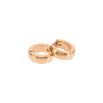 Kalli edelstalen Oorbel shiny rond 1899 Rose 10mm