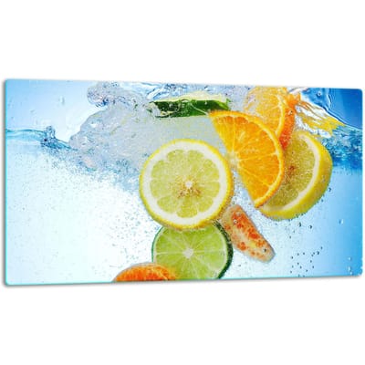 TMK ArtDeko - Snijplank - Glas - 52x30cm - Kleurrijk Motief