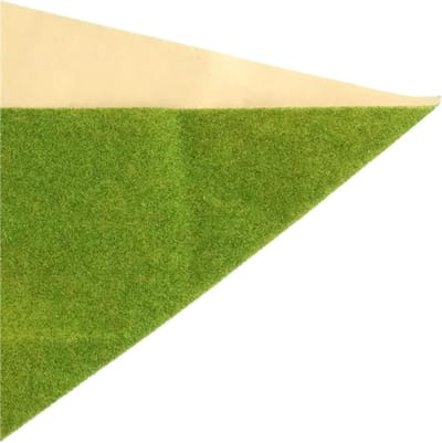 Kunstgras Tegels - Miniatuur Gazon - Decoratie Binnen - Onderhoudsvriendelijk - 2 stuks 25cm - Groen