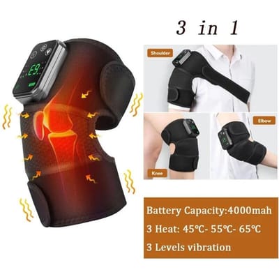 Elektrische Verwarming Vabratie Schouder Massager Brace Oplaadbare Knie Elleboog Massager Riem voor Artritis Pijnverlichting Gezondheidszorg GERMANY