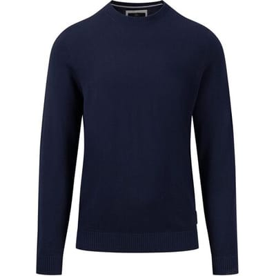 Fynch-Hatton Trui O-Neck Fine Knit Navy / male
