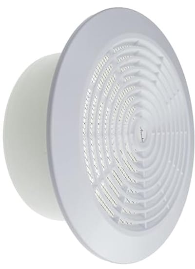 6 inch rond plafondrooster voor HVAC-ventilatie - ventiel met ingebouwd insectenscherm voor badkamer, thuiskantoor en keuken