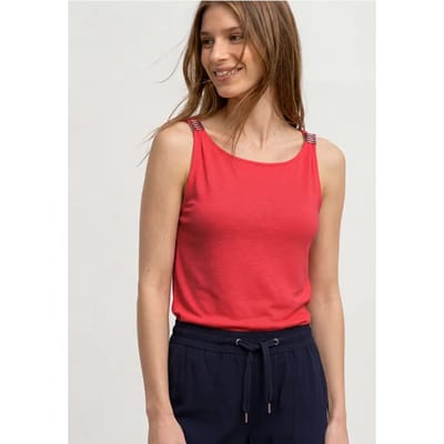 Top met boothals en schouderdetail