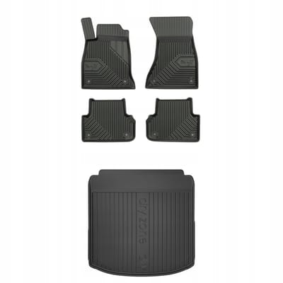 FROGUM Lijn 77 / DryZone Audi A4 B9 Sedan – Automatten & kofferbakmat – Perfecte pasvorm – Hoge beschermrand – Geurloos TPE