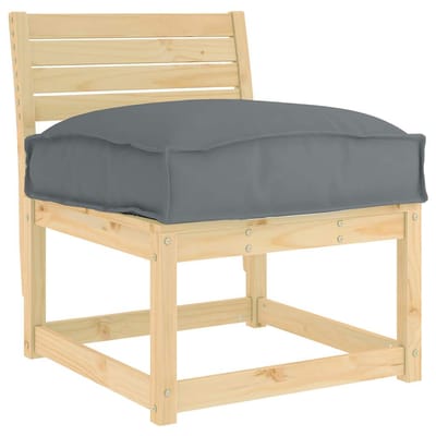 vidaXL - Kussen - Oxford - Stof - Antraciet - 60 - x - 40 - x - 8 - cm