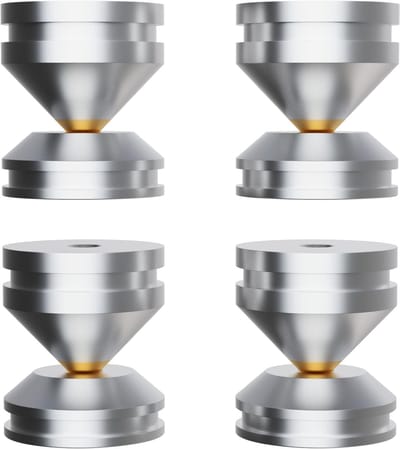 Hifi Luidsprekerspikes Aluminium Geluidsisolatie voor Luidsprekerstandaards