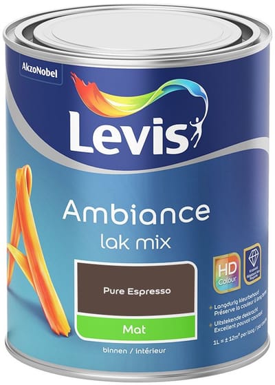 Levis - Ambiance Lak Mat Mix - Pure Espresso - Mengverf - 1 L