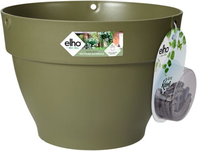 Elho Vibia Campana Hangschaal 26 - Bloempot voor Buiten - Ø 26.0 x H 18.4 cm - Saliegroen