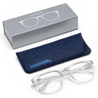 Looplabb leesbril sterkte +2,50 model the george (xl) kristal helder