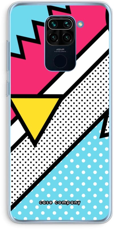 Case Company® - Hoesje geschikt voor Xiaomi Redmi Note 9 hoesje - Pop Art #3 - Soft Cover Telefoonhoesje - Bescherming aan alle Kanten en Schermrand
