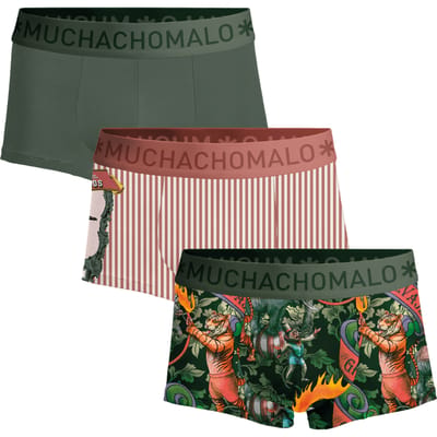 Heren 3-pack Trunks Circus Animals