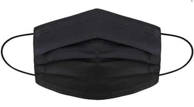 50 stuks - Wegwerp 3laags gezichtsmaskers - mondmasker - mondkapje (zwart)
