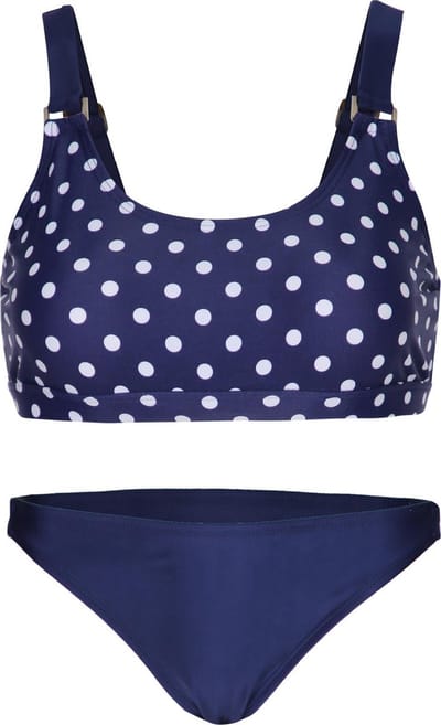 Bikini classic style - Navy stippen 128-134