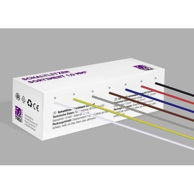 TRU COMPONENTS TC-12112368 Draad 1.0 mm² Zwart, Wit, Rood, Blauw, Bruin, Grijs, Geel-groen 1 set(s)