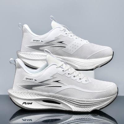 Professionele Marathon Carbonplaat Mesh Ademend Schokabsorberend Hardloopschoenen Lichtgewicht Rebound Veelzijdige Hardloopschoenen 42