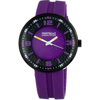 Horloge PERTEGAZ PDS-005-L. Kwarts, Kleur PAARS. Unisex. black