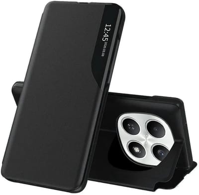 Hoesje geschikt voor Xiaomi Redmi Note 15 4G - Techsuit eFold Book Case - Zwart