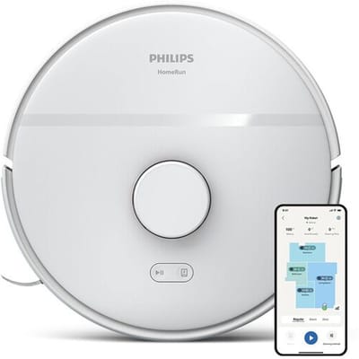 Philips HomeRun 2000-serie Robotstofzuiger Met Dweilfunctie – XU2000/25 – 6000 Pa Sterke Zuigkracht – Slimme Navigatie