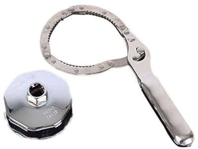 Dailygoods- Oliefiltersleutel 7,4 cm - Aluminium - 14 Fluit - Dop-Type - Gereedschap - Duurzaam en stevig - Oliefilterverwijderaar