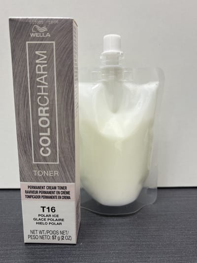 Wella Color Charm Permanent Creme Toner - T16 + developer - Polar Ice - *NIEUWE VERPAKKING* - Wella toner - Haartoner - Ice blonde - Ijsblond - Asblond - Lichtblond - Anti geel - Anti yellow