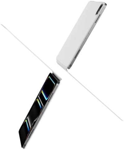 Pitaka MagEZ Folio hoesje 2 iPad mini (6th gen/A17 Pro) – Ultra-dun en lichtgewicht – Magnetisch ontwerp voor eenvoudige installatie – Premium en beschermend PU-leer - Wit