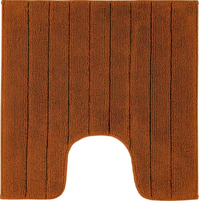 Casilin WC-mat Antislip Luca - 59x59cm - Met Uitsparing - Vierkante Badmat - Waterabsorberend - Wasbaar en Sneldrogend - 100% Katoen - Oranje