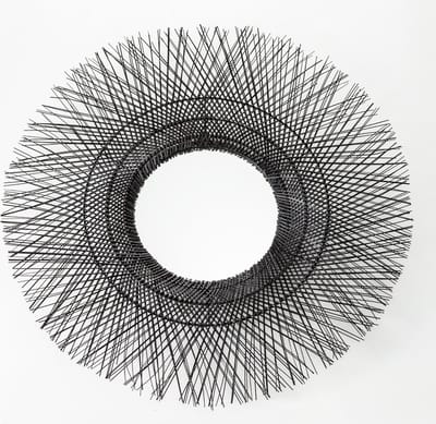 Fine Asianliving Ronde Wandspiegel Midrib Handgewoven D85x7cm