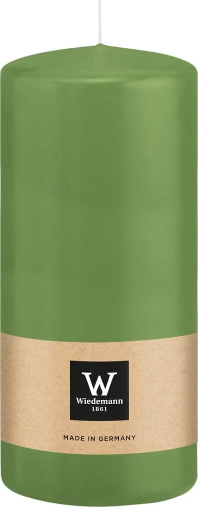 Wiedemann Cilinderkaars/stompkaars - lichtgroen - 15 x 7 cm - 63 branduren - zuilkaarsen