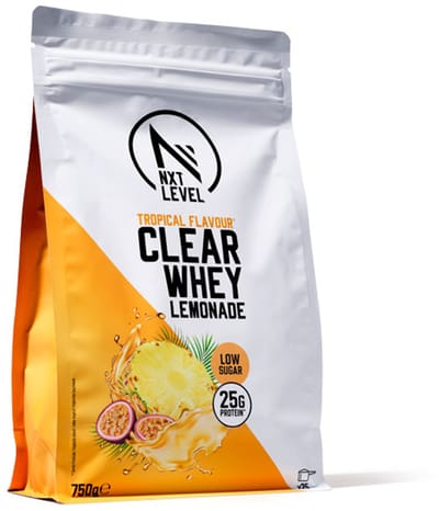 NXT Level® Clear Whey Eiwit Limonade - Eiwitten - Eiwit Poeder - Whey Lemonade - Laag in suiker, vet en calorien - 25 shakes - Tropical 750g
