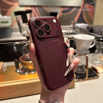 2-IN-1 Hoesje voor iPhone 17 Air 16 15 14 Plus 13 12 11 Pro Max Schokbestendig Mat Lensbescherming Directe Verandering naar 17 Eenvoudige Cover iPhone17 Pro Max claret