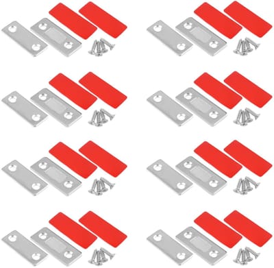 Solidchoice- Deurmagneet zelfklevend - Magneetsnapper - Deursluiter - Meubelmagneet - Sterke zuiging - Roestvrij staal - Kastmagneet