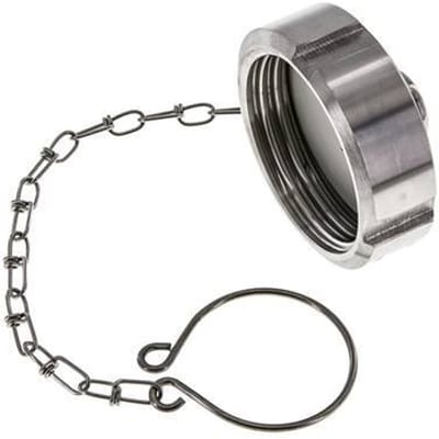 Blindwartel Rd52 X 1/6'' DN 25 RVS 1.4404 NBR DIN 11851 FDA 21 met Ketting