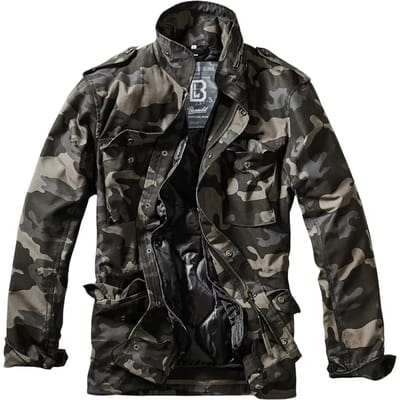 Brandit M-65 Standard - Winterjas Heren - Volwassen - Zwart Camo - S