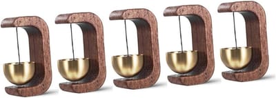 Deurbel Set - Winkelbel Deurbel - Klanten Melder - Koper Hout - 7.6 x 4.5 x 14.5 cm - Niet gespecificeerd