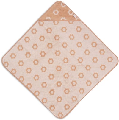 Jollein Badcape Baby - Jersey / Badstof - 75x75 cm - Jacquard - Flower